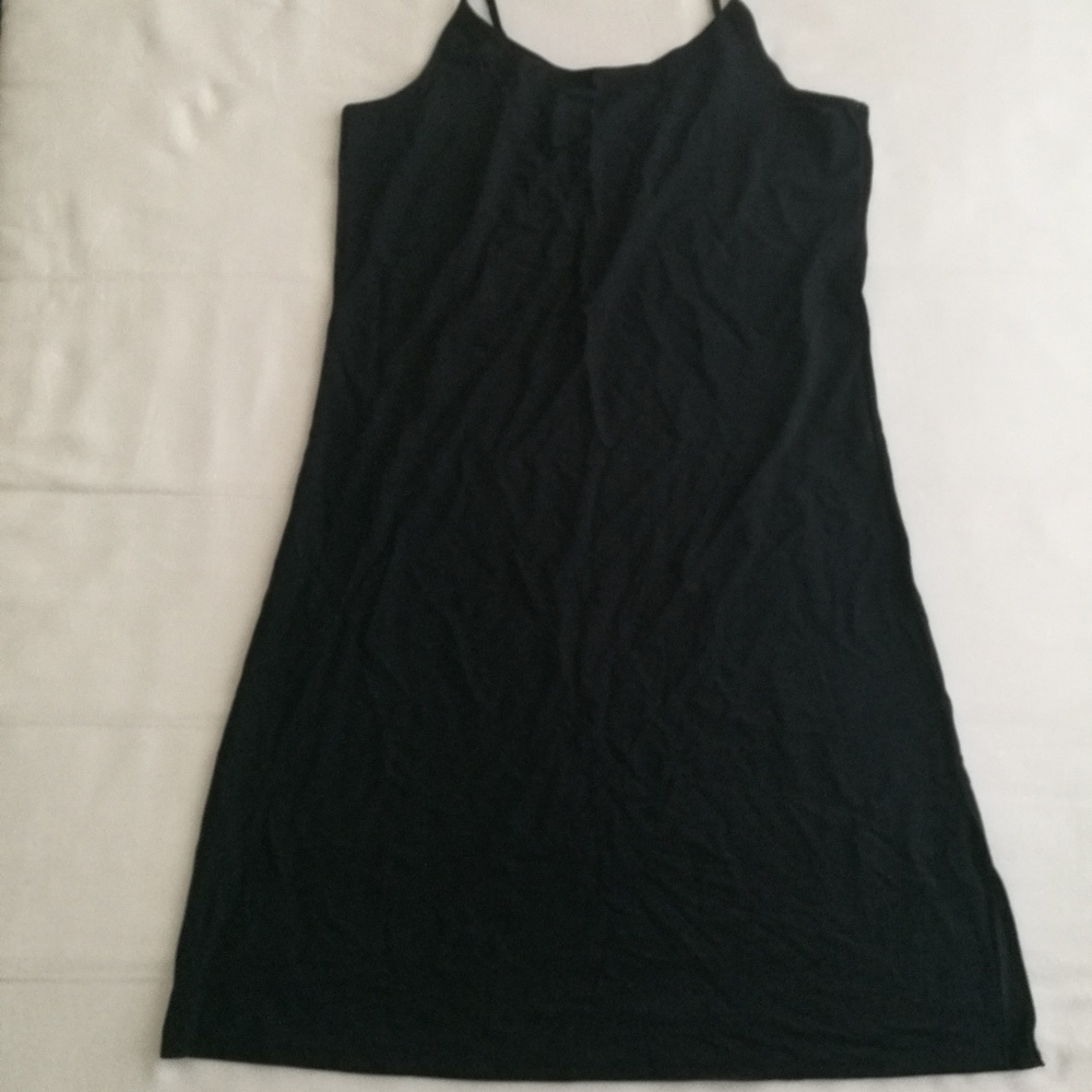 Black Mini Satin Slip